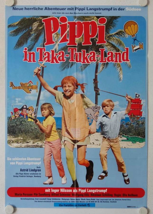 Pippi in the South Seas re-release german movie poster